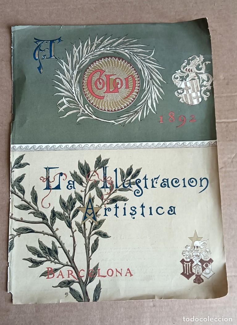Coleccionismo de Revistas y Peri&oacute;dicos: Portada la ilustraci&oacute;n art&iacute;stica 1892