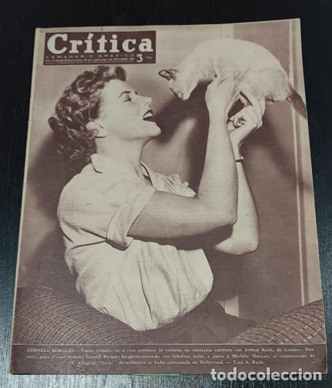 Collezionismo di Riviste e Giornali: REVISTA CRITICA 1955, CORNELL BORGERS, MARILYN MONROE, RICARDO GARCIA, ANTONIO MACHIN, ANGELINES LAU