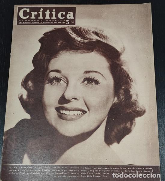 Coleccionismo de Revistas y Peri&oacute;dicos: REVISTA CRITICA 1955, MONTAGNA, SOFIA LOREN, LA PIRRI, DIANA DORS, TESTIGOS DE JEHOVA, TULU, JOSE LU