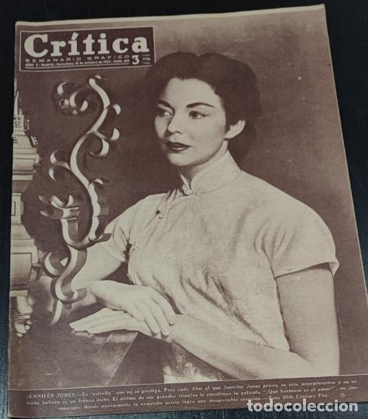 Coleccionismo de Revistas y Peri&oacute;dicos: REVISTA CRITICA 1955, JENNIFER JONES, MAU-MAU, OSCAR PIN, PERRO DE 25 A&Ntilde;OS, MARISA PRADO, DIABOLINAS