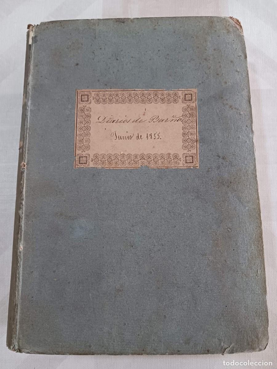 Coleccionismo de Revistas y Peri&oacute;dicos: DIARIO DE BARCELONA - MES DE JUNIO DE 1855 COMPLETO