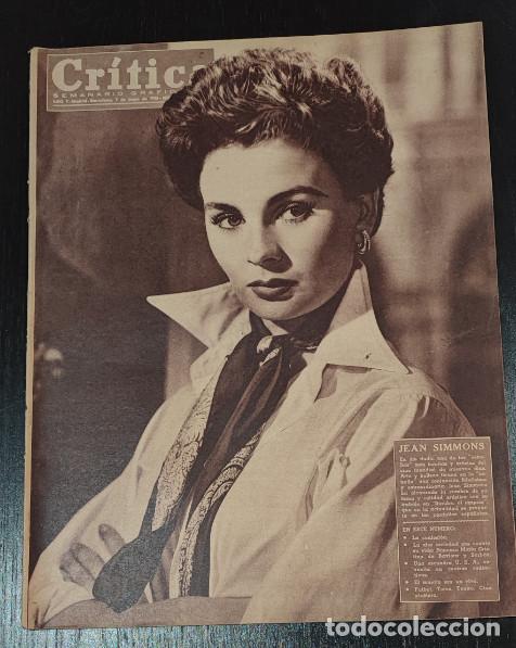 Coleccionismo de Revistas y Peri&oacute;dicos: REVISTA CRITICA 1955, JEAN SIMMONS, MARIA CRISTINA DE BAVIERA, CONCHITA BLANCO, PIQUER, CIRCO AMERIC