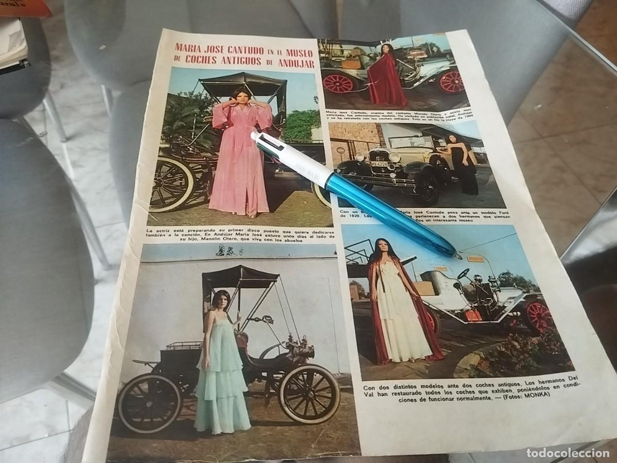 Coleccionismo de Revistas y Peri&oacute;dicos: MARIA JOSE CANTUDO MUSEO COCHES AND&Uacute;JAR RECORTE REVISTA 1975