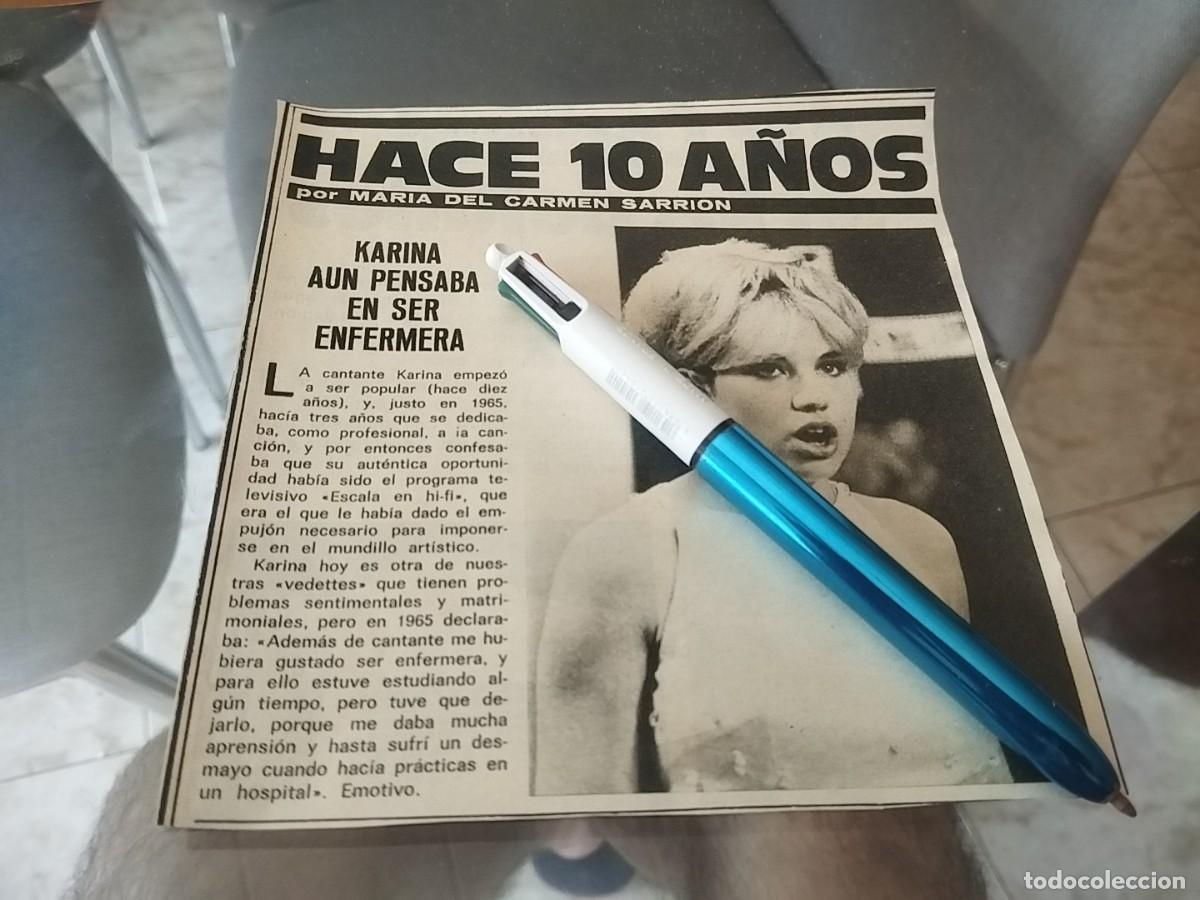 Coleccionismo de Revistas y Peri&oacute;dicos: KARINA RECORTE REVISTA 1975