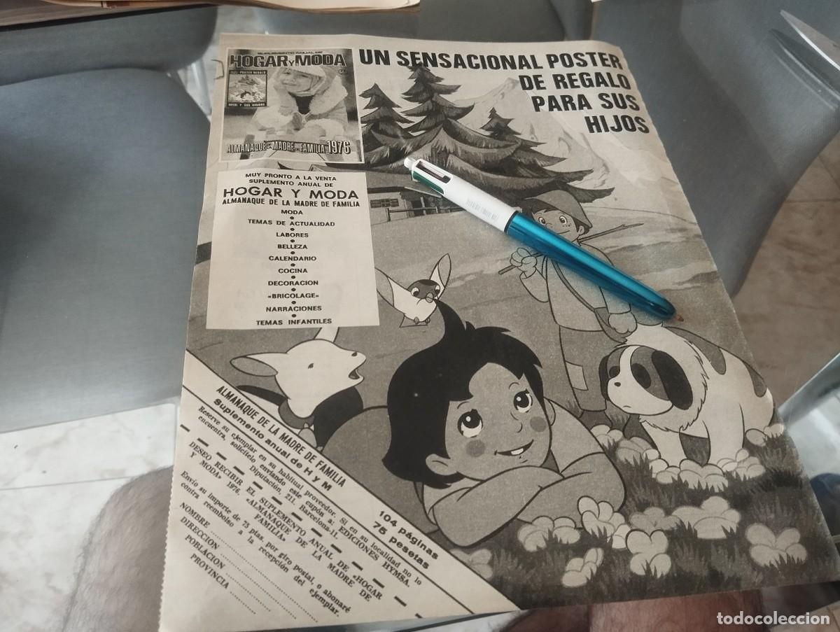 Coleccionismo de Revistas y Peri&oacute;dicos: HEIDI Y MARCOS SERIE DIBUJOS RECORTE REVISTA 1975