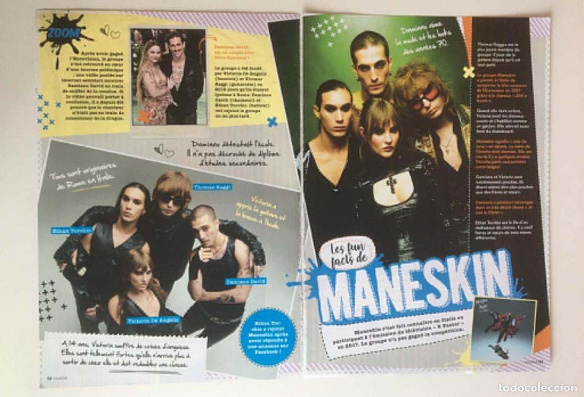 Coleccionismo de Revistas y Peri&oacute;dicos: M&aring;neskin Trivia Feature Spread Clipping A3 - YouStar Magazine France Music