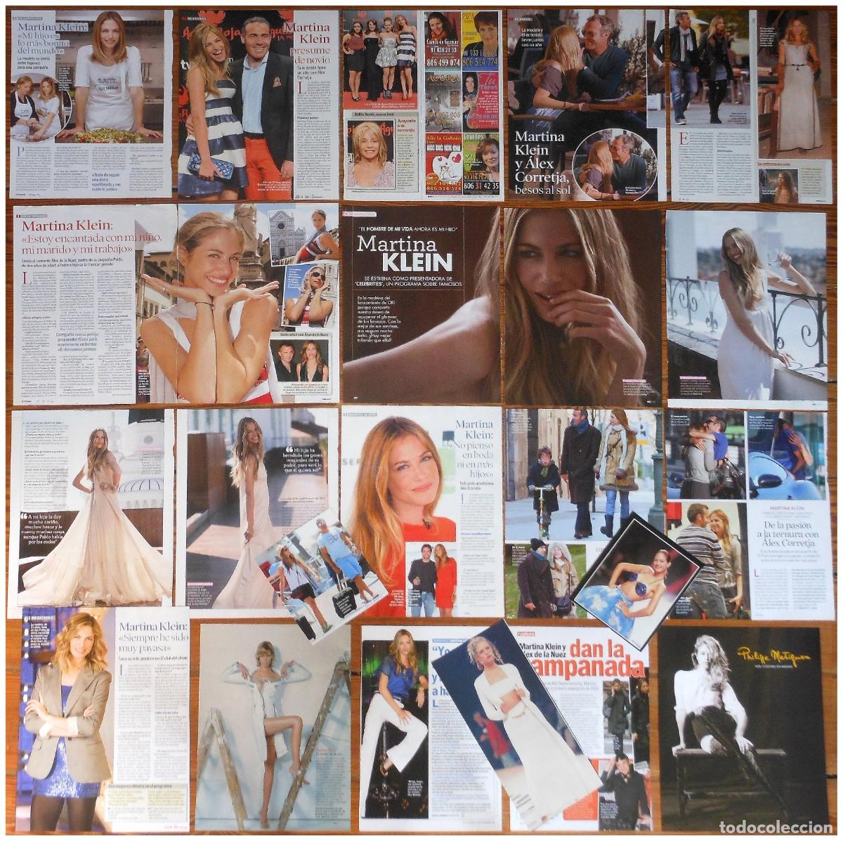 Coleccionismo de Revistas y Peri&oacute;dicos: Martina Klein colecci&oacute;n de prensa 1990s/2010s fotos spain magazine clippings argentina model modelo