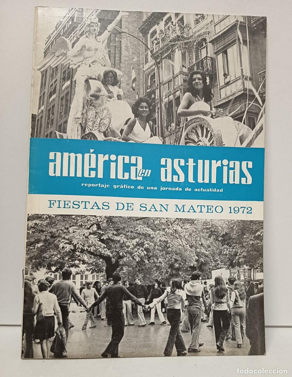 Coleccionismo de revistas y peri&oacute;dicos: Fiestas de San Mateo 1972. OVIEDO: D&iacute;a de Am&eacute;rica en Asturias. La Nueva Espa&ntilde;a.b/n