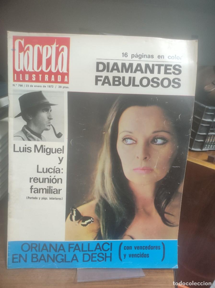 Coleccionismo de Revistas y Peri&oacute;dicos: Gaceta Ilustrada N&ordm; 796 Luis Miguel y Luc&iacute;a: Reuni&oacute;n familiar Cr&oacute;nica social (Domingu&iacute;n y Bos&eacute;) / Or
