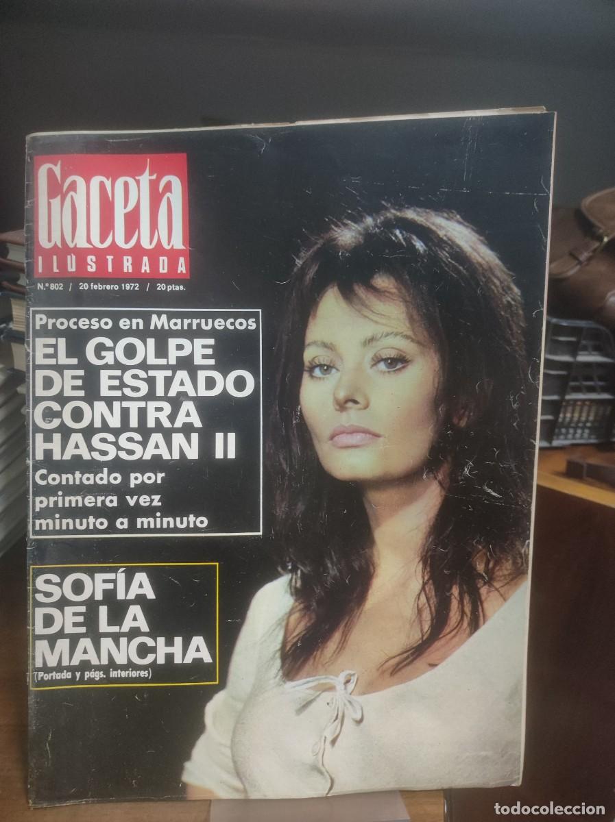 Coleccionismo de revistas y peri&oacute;dicos: Gaceta Ilustrada N&ordm; 802 Sof&iacute;a de la Mancha Portada de Sophia Loren (&rdquo;El hombre de La Mancha&rdquo;) / El g