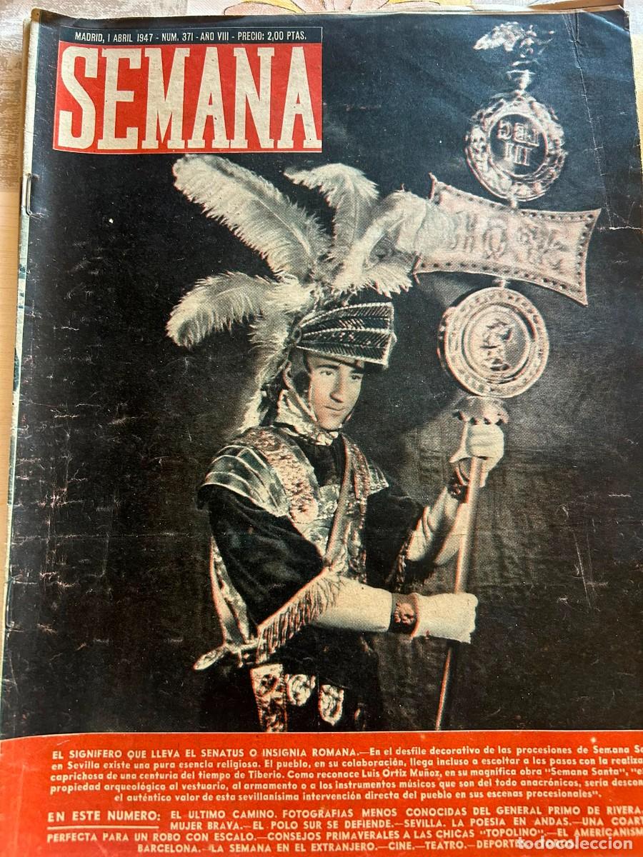 Coleccionismo de Revistas y Peri&oacute;dicos: Revistas Semana desde 1-04-1947 hasta 15-06-1954