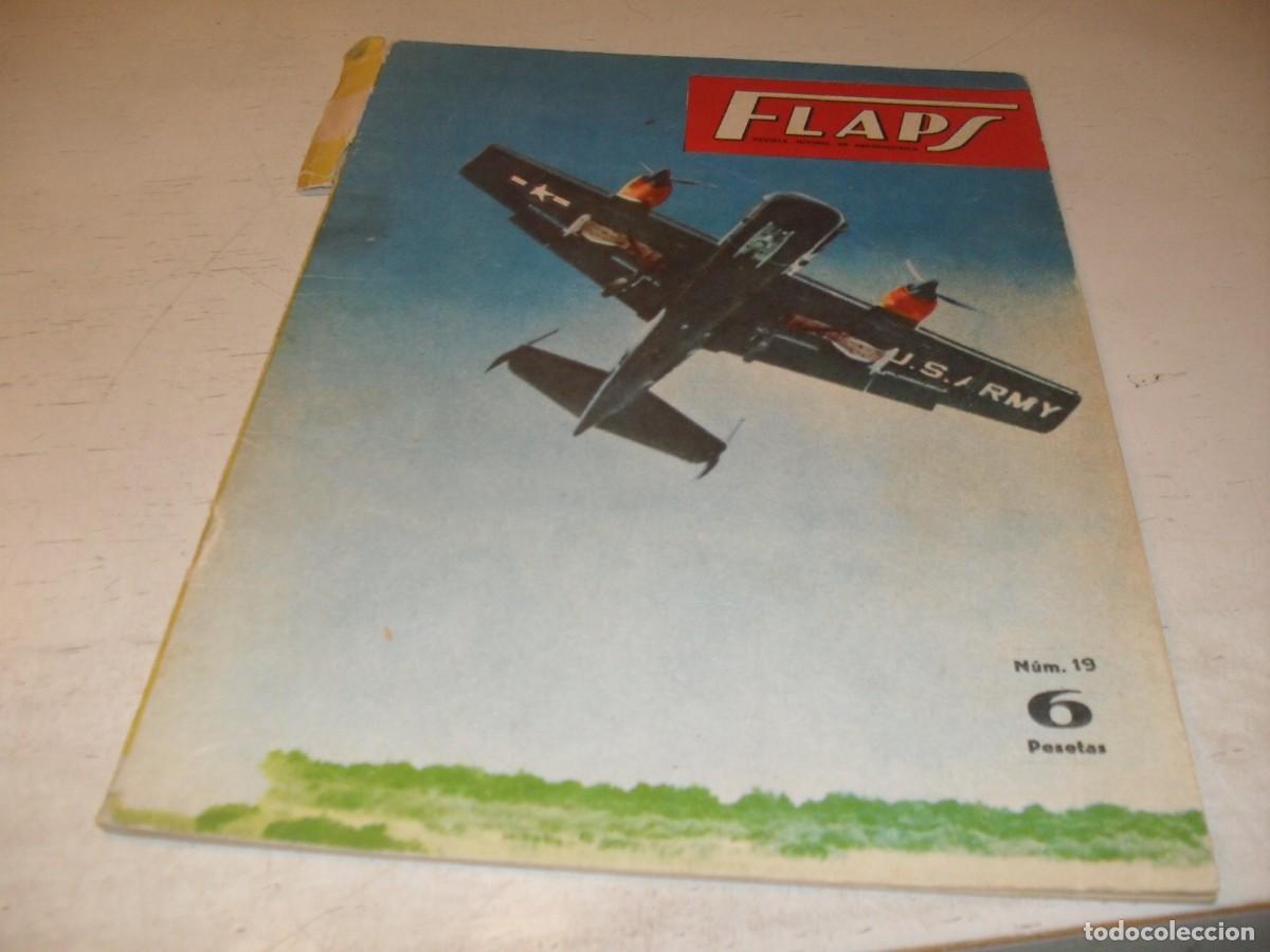 Coleccionismo de Revistas y Peri&oacute;dicos: BELLA LAMIAN,EN CARTONCILLO,AVIACION CLASICA,IDEAL PARA ENMARCAR.REVISTA FLAPS 19,1961