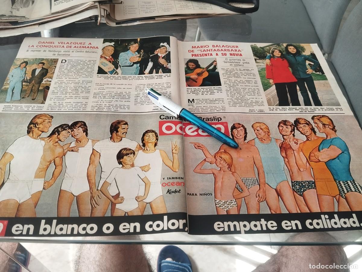 Coleccionismo de Revistas y Peri&oacute;dicos: DANIEL VEL&Aacute;ZQUEZ, MARIO BALAGUER SANTAB&Aacute;RBARA Y ANUNCIOCAMISETA Y BRASLIP OCEAN RECORTE REVISTA 1975