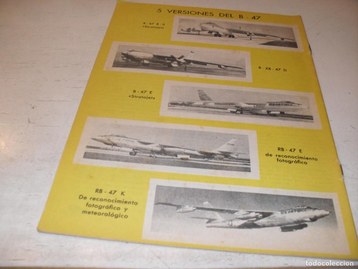 Coleccionismo de Revistas y Peri&oacute;dicos: BELLA LAMINA CON 5 VERSIONES DEL B-47,IDEAL PARA ENMARCAR.REVISTA FLAPS 21,1961