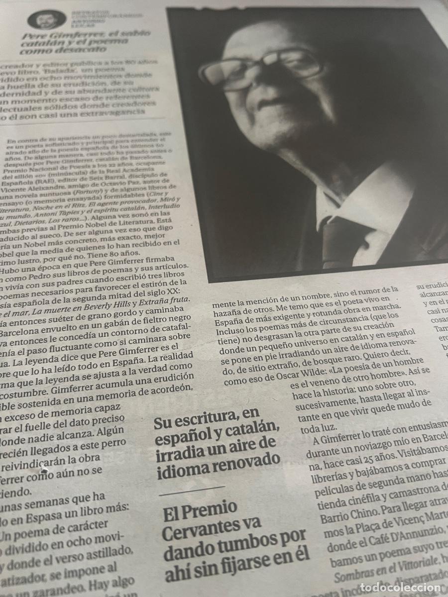 Coleccionismo de Revistas y Peri&oacute;dicos: Art&iacute;culo sobre PERE GIMFERRER. BALADA
