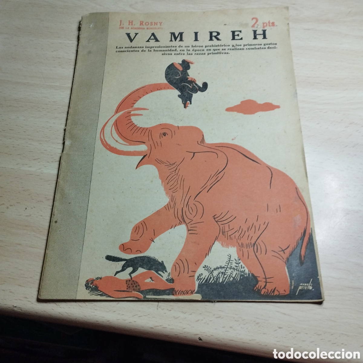 Coleccionismo de Revistas y Peri&oacute;dicos: Vamireh. J. H. Rosny. 1947. Revista Literaria Novelas y cuentos n⁰857.