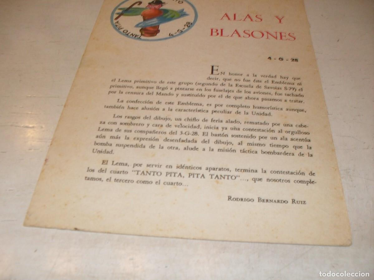 Coleccionismo de Revistas y Peri&oacute;dicos: BELLA LAMINA,IDEAL PARA ENMARCAR:ALAS Y BLASONES/HELICOPTERO.REVISTA FLAPS 24,1961