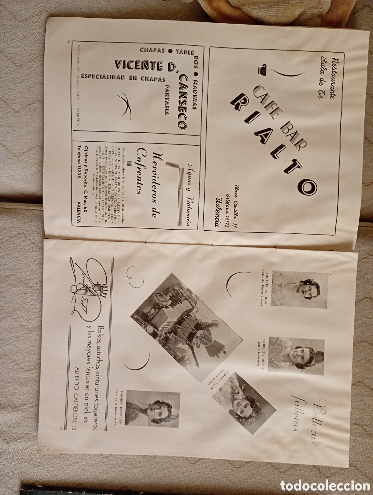 Collezionismo di Riviste e Giornali: Libro fallero 1944. Valencia. 135 p&aacute;ginas