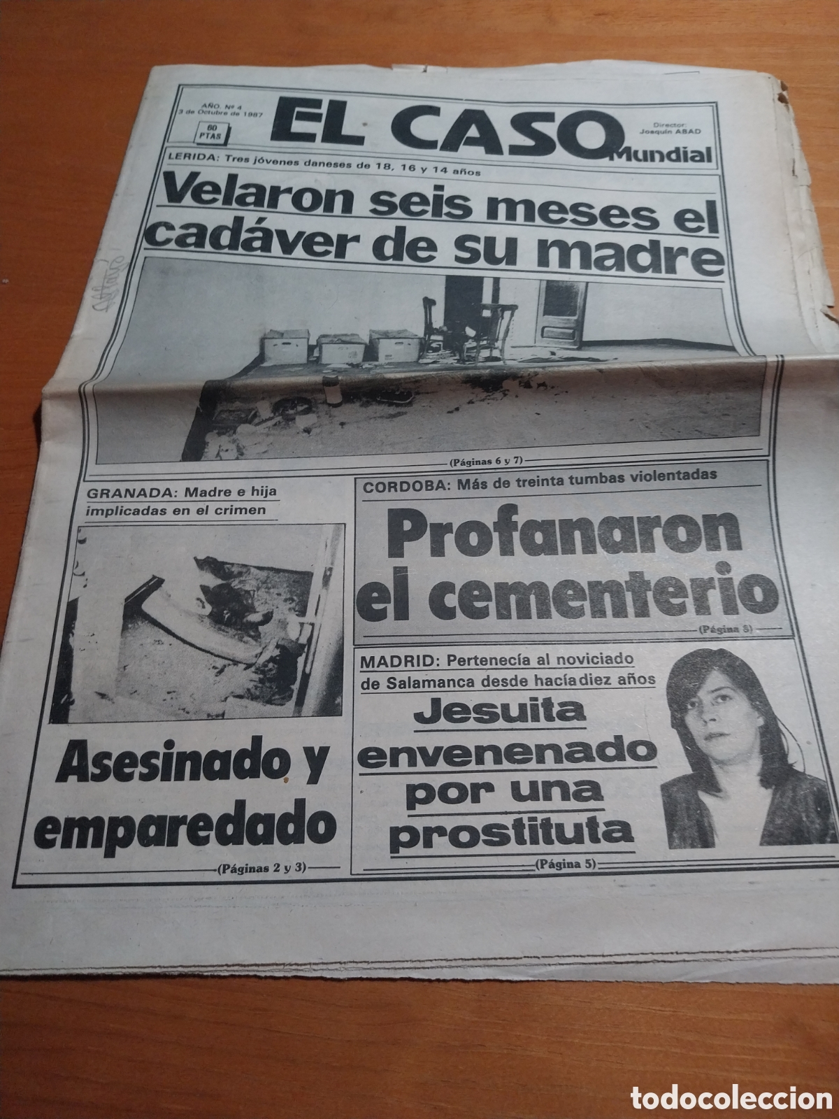 Coleccionismo de revistas y peri&oacute;dicos: EL CASO 1987 CERVERA MUERTE DANESA ESPIRITISTA. PUENTE GENIL CEMENTERIO.PROSTITUCI&Oacute;N EN MADRID V