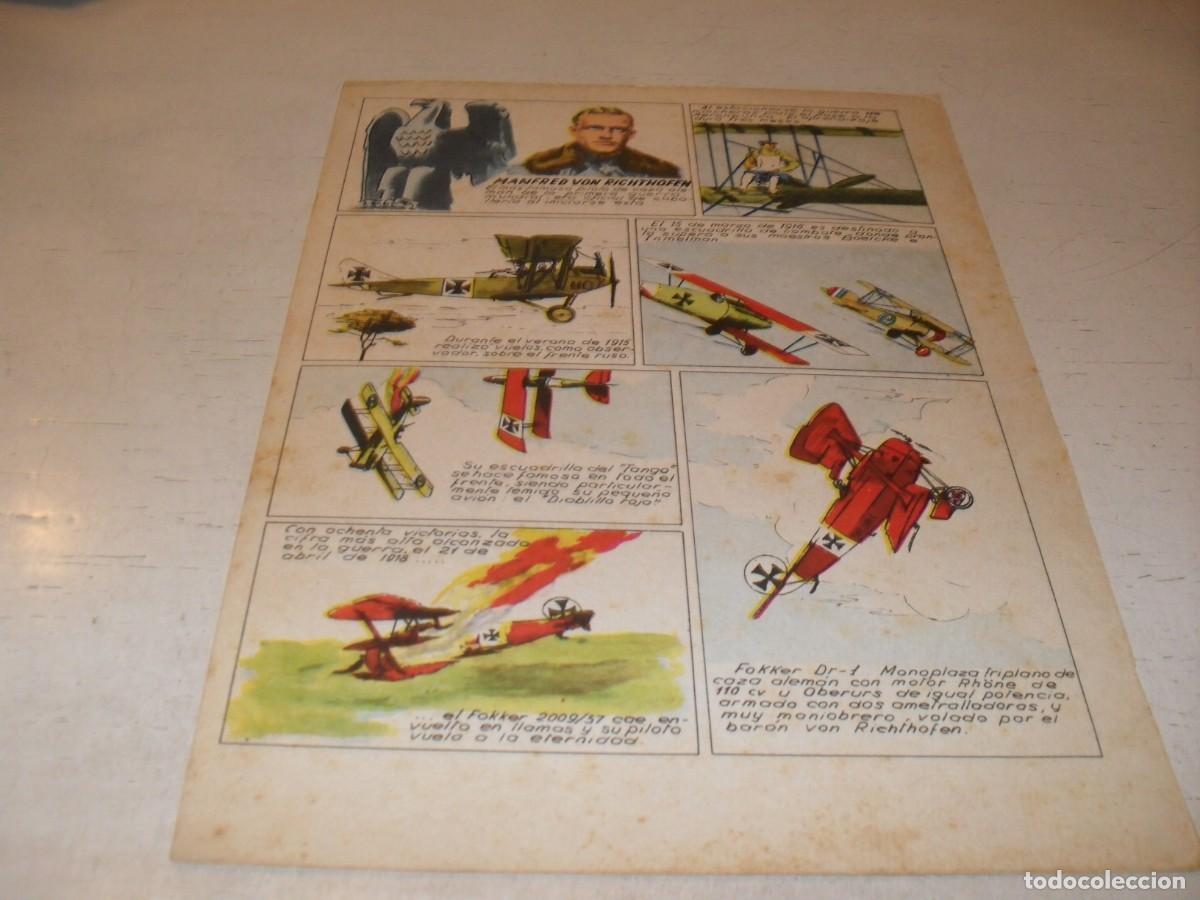 Coleccionismo de Revistas y Peri&oacute;dicos: BELLA LAMINA,IDEAL PARA ENMARCAR:CON ALAS DESPLEGABLES/EL BARON ROJO,REVISTAFLAPS 7,1961