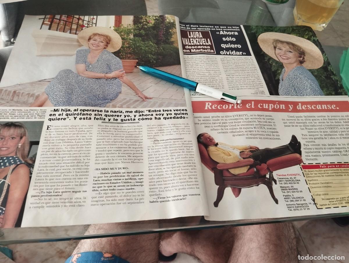 Coleccionismo de Revistas y Peri&oacute;dicos: LAURA VALENZUELA RECORTE REVISTA 2 P&Aacute;GINAS 1993