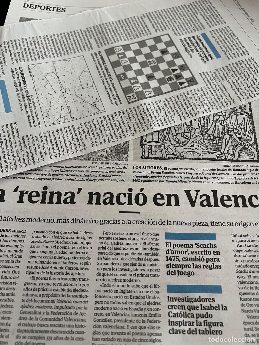 Coleccionismo de Revistas y Peri&oacute;dicos: HISTORIA DEL AJEDREZ. SCACHS D&acute;AMOR. BERNAT FENOLLAR, NARC&Iacute;S VINYOLES Y FRANC&Iacute; DE CASTELLV&Iacute;