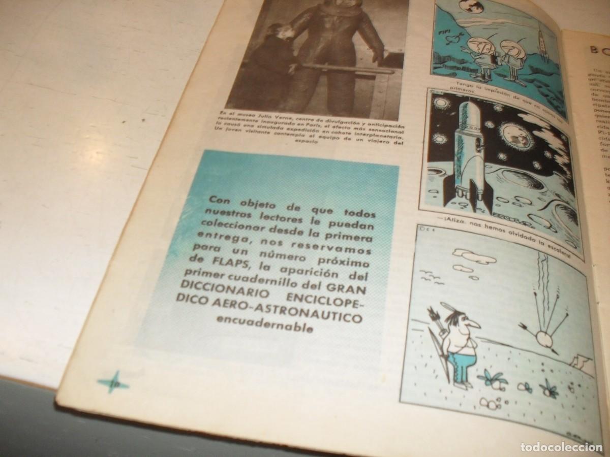 Coleccionismo de Revistas y Peri&oacute;dicos: BONITO ARTICULO SOBRE ASTRONAUTICA,CON FOTOS Y CHISTES,REVISTA FLAPS 1,1961