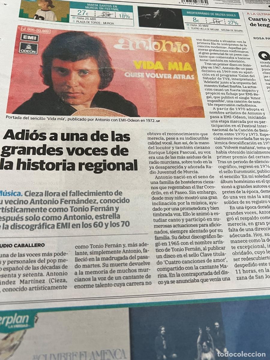 Coleccionismo de Revistas y Peri&oacute;dicos: ANTONIO FERN&Aacute;NDEZ. TONIO FERN&Aacute;N. DISCOGR&Aacute;FICA EMI. VIDA M&Iacute;A. CANCI&Oacute;N ESPA&Ntilde;OLA.
