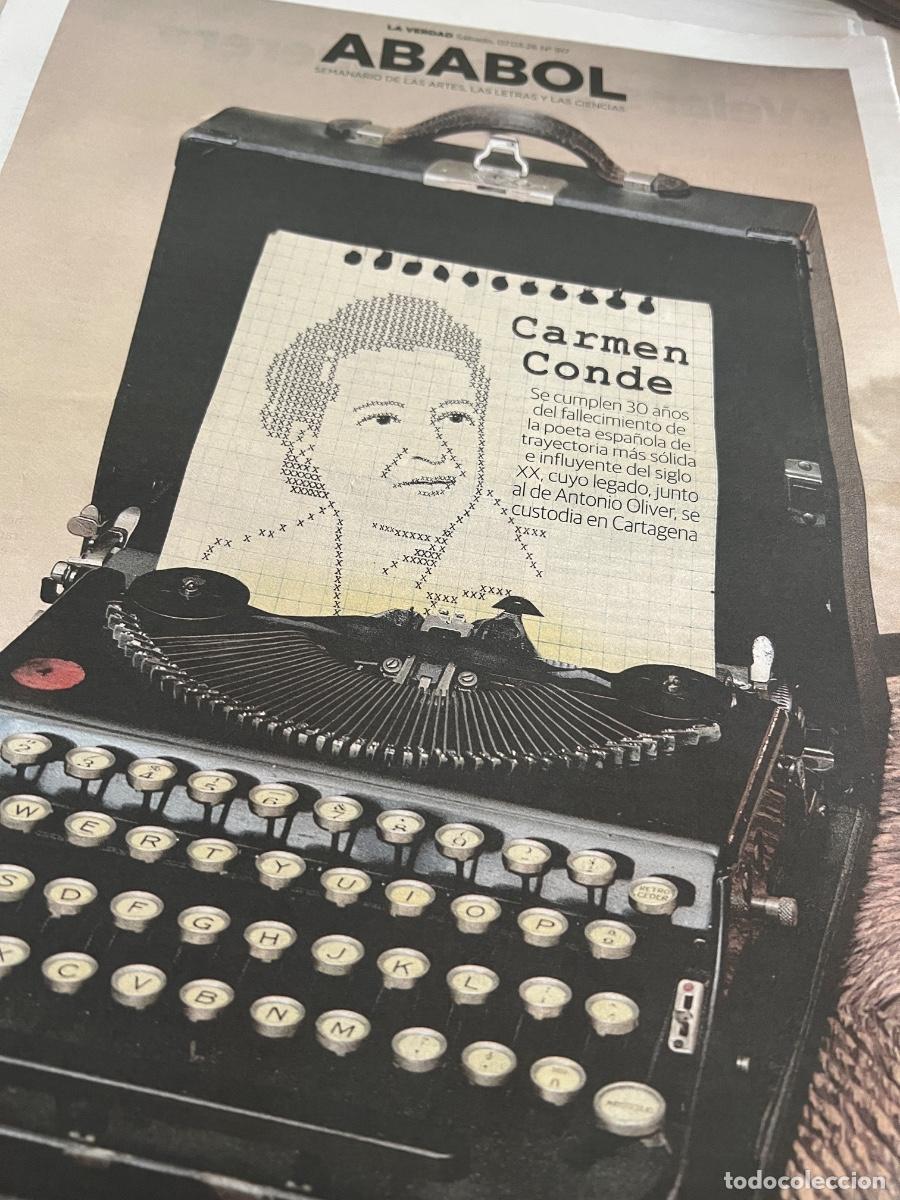 Colecionismo de Revistas e Jornais: CARMEN CONDE. POES&Iacute;A. ANTONIO OLIVER. Suplemento Ababol y art&iacute;culo prensa.