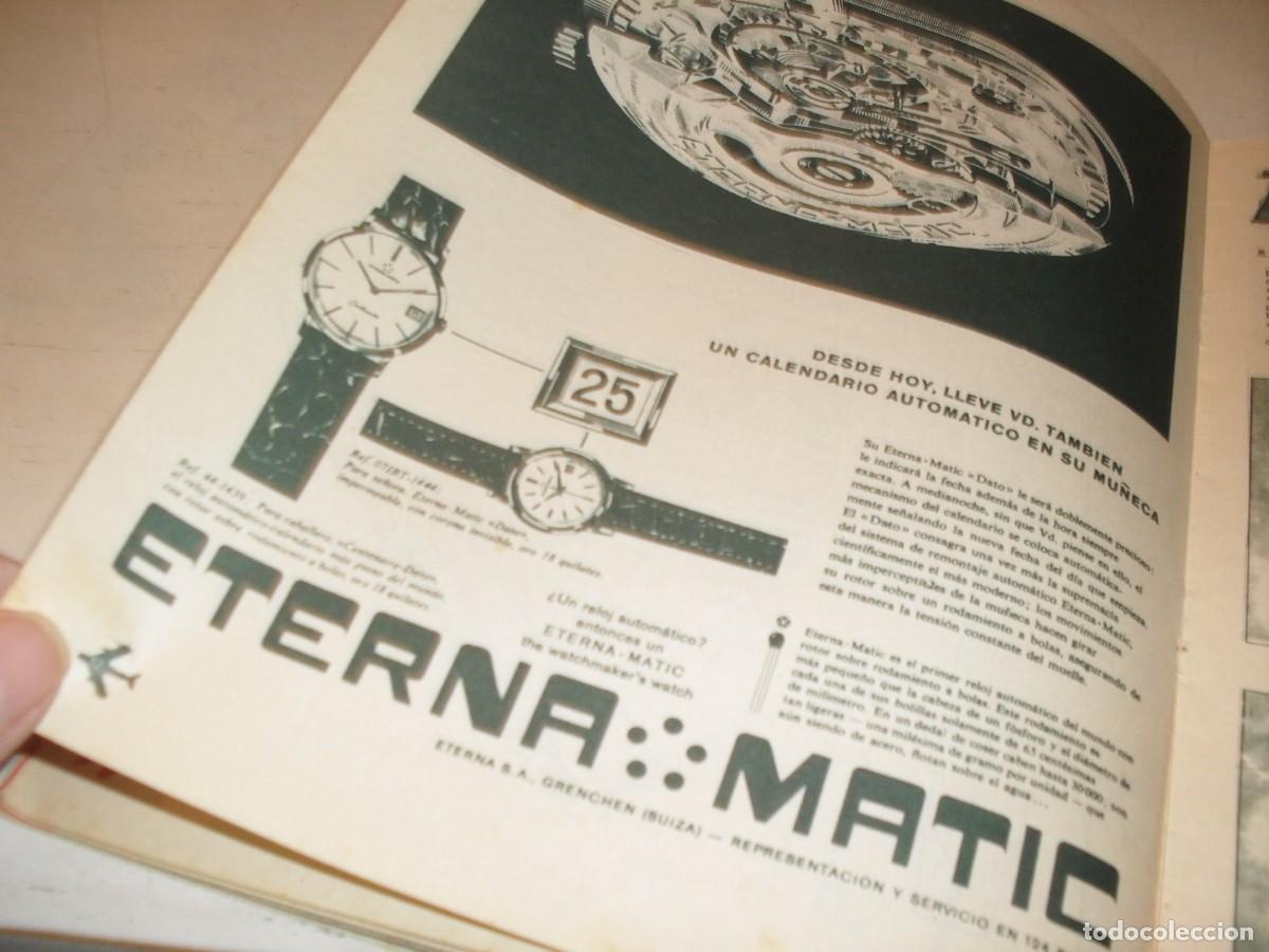 Coleccionismo de Revistas y Peri&oacute;dicos: BELLA LAMINA PUBLICITARIA RELOJ ETERNA MATIC,REVISTA FLAPS 2,1961