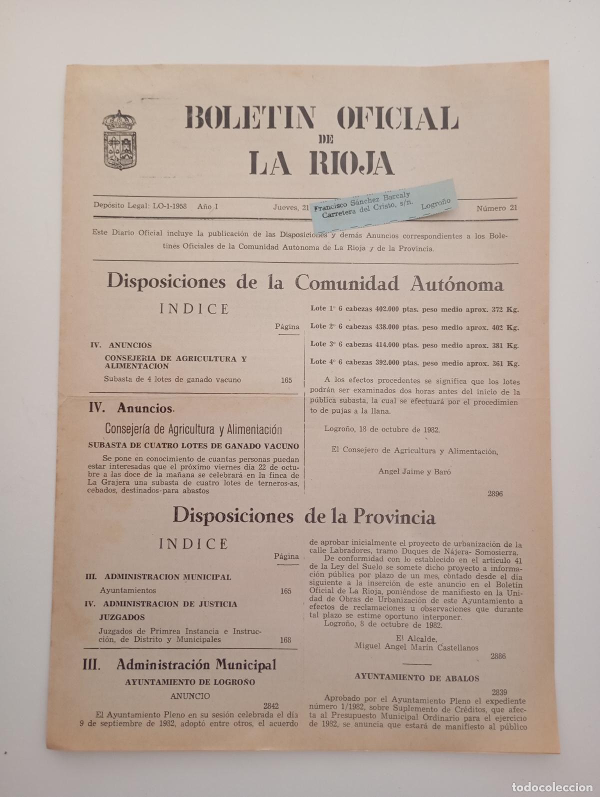 Coleccionismo de Revistas y Peri&oacute;dicos: REVISTA LA RIOJA. TDKR91
