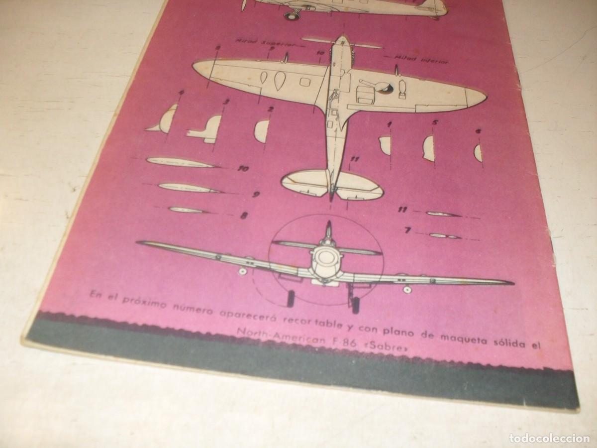 Coleccionismo de Revistas y Peri&oacute;dicos: BELLA RECORTABLE SPITFIRE F-IX,INGLATERRA,REVISTA FLAPS 5,1961