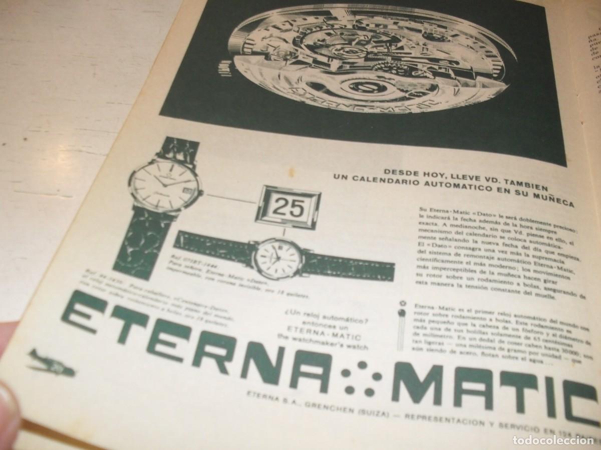 Coleccionismo de Revistas y Peri&oacute;dicos: BELLA LAMINA PUBLCITARIA RELOJ ETERNA MATIC,REVISTA FLAPS 5,1961