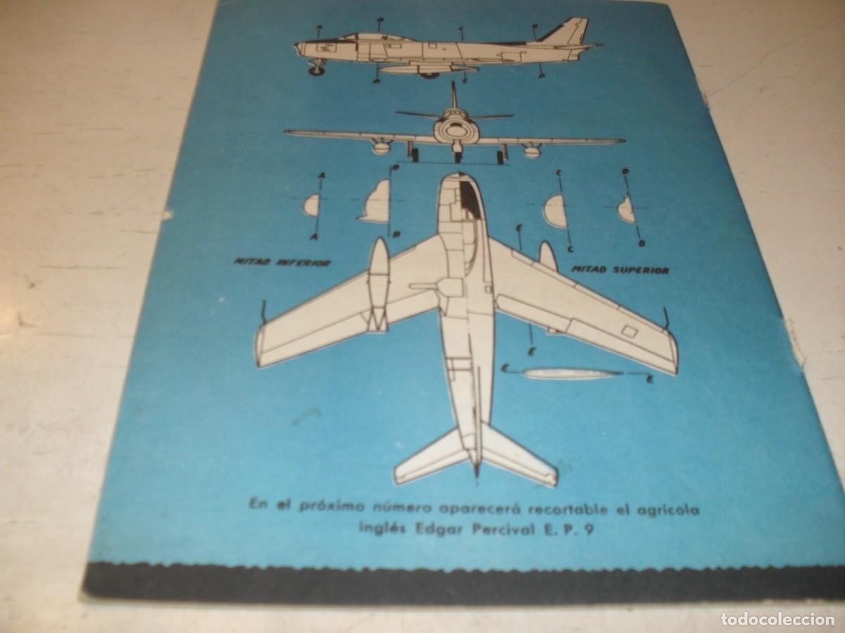Coleccionismo de Revistas y Peri&oacute;dicos: BELLO RECORTABLE NORTH AMERICAN F-86 SABRE.REVISTA FLAPS 6,1961