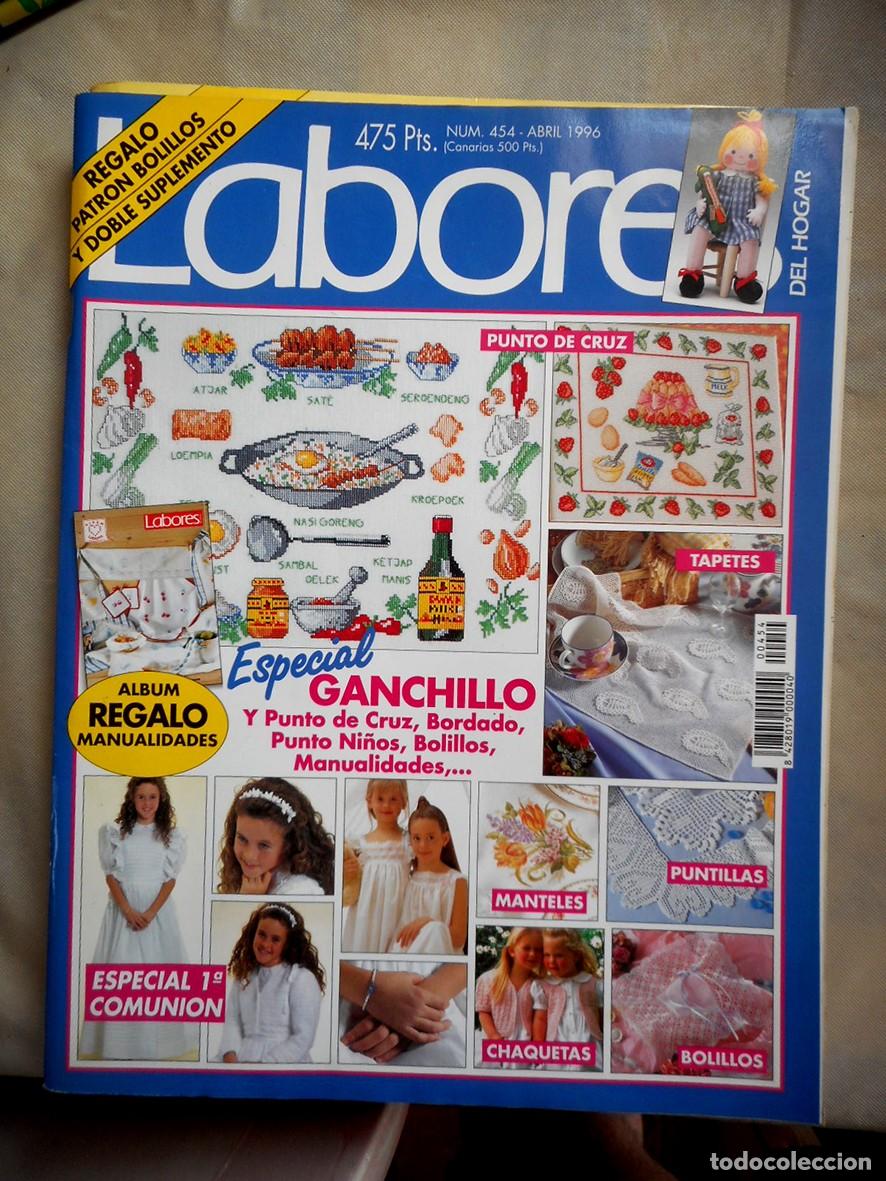 Collezionismo di Riviste e Giornali: REVISTA LABORES DEL HOGAR N&ordm;454 (ABRIL 1996) -INCLUYE PATRONES-