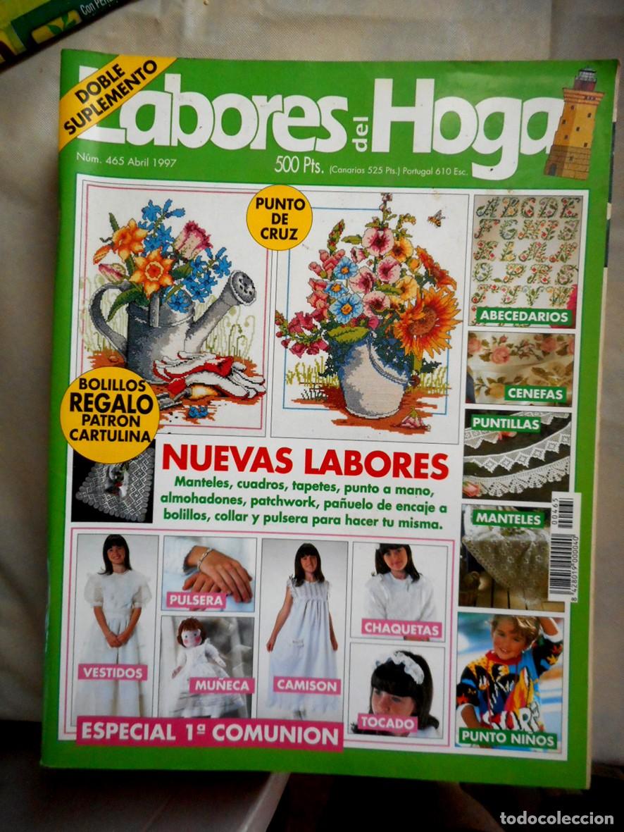 Coleccionismo de revistas y peri&oacute;dicos: REVISTA LABORES DEL HOGAR N&ordm;465 (ABRIL 1997) -INCLUYE PATRONES-
