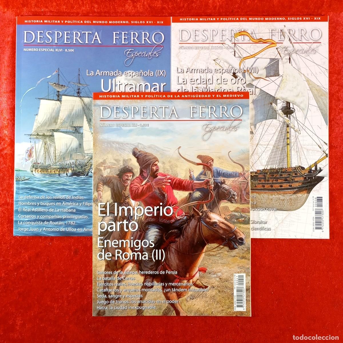 Coleccionismo de revistas y peri&oacute;dicos: DESPERTA FERRO - HISTORIA MILITAR Y POL&Iacute;TICA - LOTE 3 REVISTAS - N&Uacute;MEROS ESPECIALES / 404