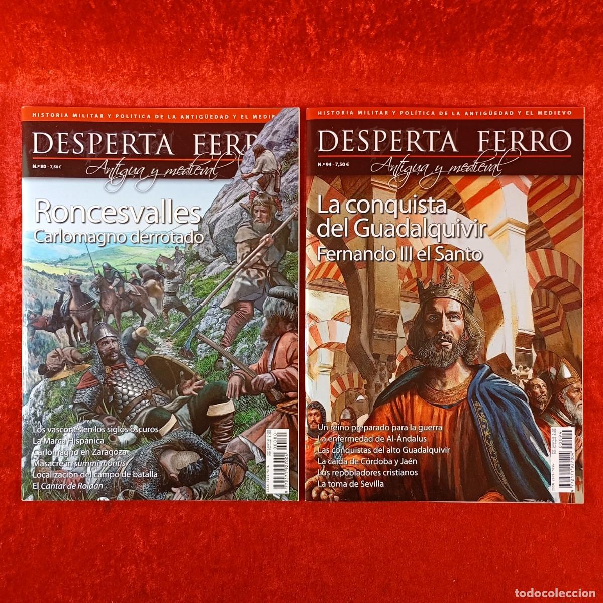 Coleccionismo de revistas y peri&oacute;dicos: DESPERTA FERRO ANTIGUA Y MEDIEVAL - HISTORIA MILITAR Y POL&Iacute;TICA - LOTE 2 REVISTAS - N&ordm; 80, 94 / 405