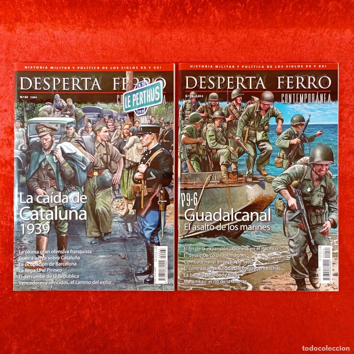 Collectionnisme de Revues et Journaux: DESPERTA FERRO CONTEMPOR&Aacute;NEA - HISTORIA MILITAR Y POL&Iacute;TICA - LOTE 2 REVISTAS - N&ordm; 63, 74 / 406