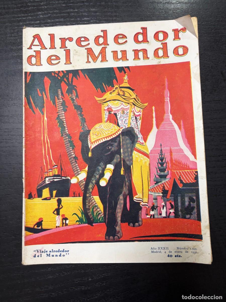Sammeln von Zeitschriften und Zeitungen: ALREDEDOR DEL MUNDO. N&ordm; 1594. ENERO 1930. LA ILUMINACI&Oacute;N DE LA ATM&Oacute;SFERA. LEER