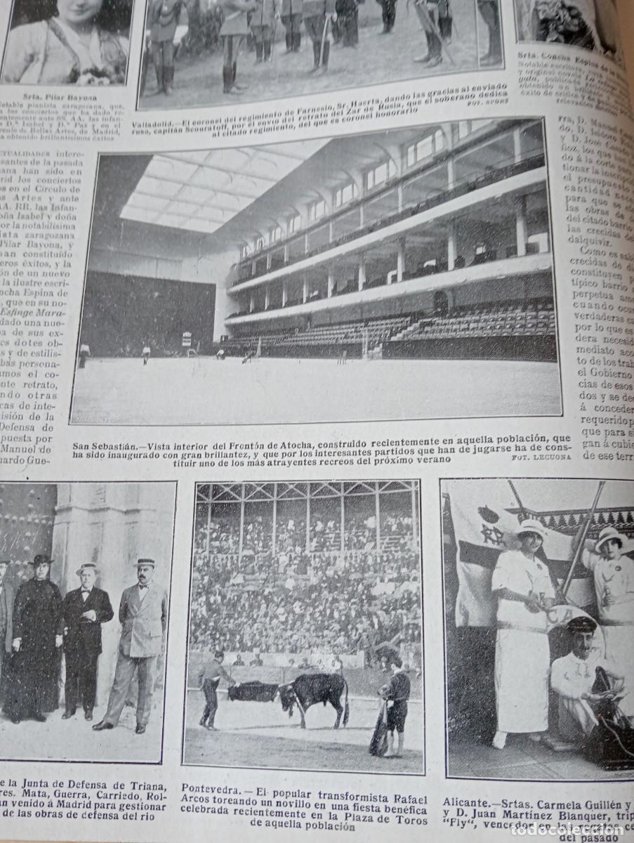 Coleccionismo de Revistas y Peri&oacute;dicos: REVISTA ENTERA A&Ntilde;O 1914 TRAVESTI TRANSFORMISTA RAFAEL ARCOS FRONTON DE ATOCHA EN SAN SEBASTIAN