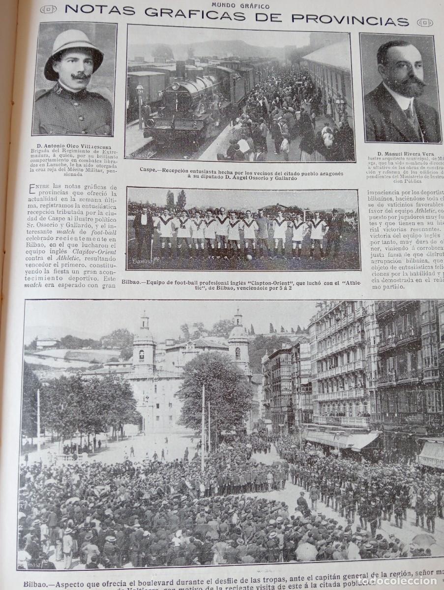 Sammeln von Zeitschriften und Zeitungen: REVISTA ENTERA A&Ntilde;O 1914 CASPE FUTBOL ATHLETIC DE BILBAO MARQUES DE VALTIERRA RIUS Y TAULET EGUILEOR