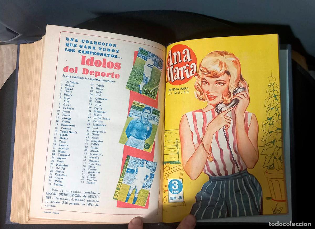 Colecionismo de Revistas e Jornais: Revista femenina de los a&ntilde;os 60 &rdquo;Ana Maria&rdquo; recopilada en tomo de tapa dura, n&ordm;s 23 al 40