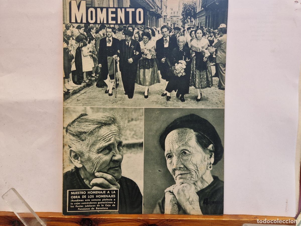 Coleccionismo de revistas y peri&oacute;dicos: REVISTA. MOMENTO. NUESTRO HOMENAJE A LA OBRA DE LOS HOMENAJES. 20 MAYO 1954
