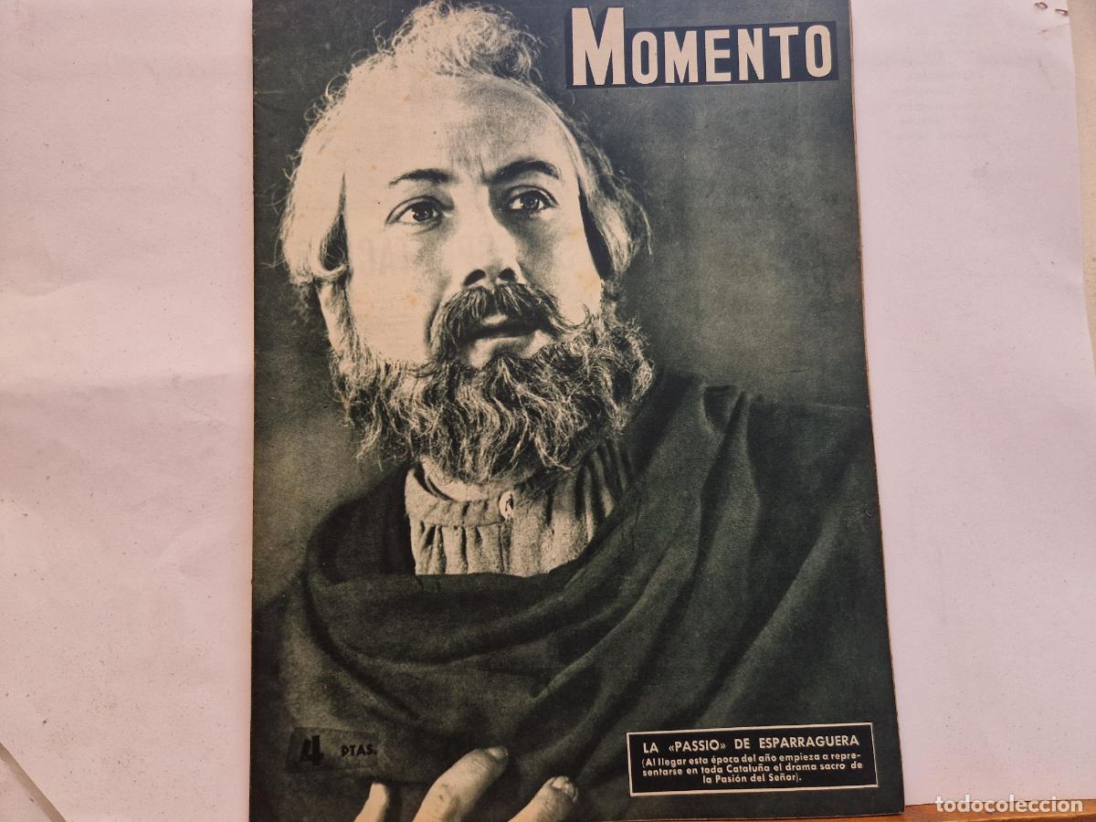 Sammeln von Zeitschriften und Zeitungen: REVISTA. MOMENTO. LA PASSIO DE ESPARRAGUERA. 11 DE MARZO 1954