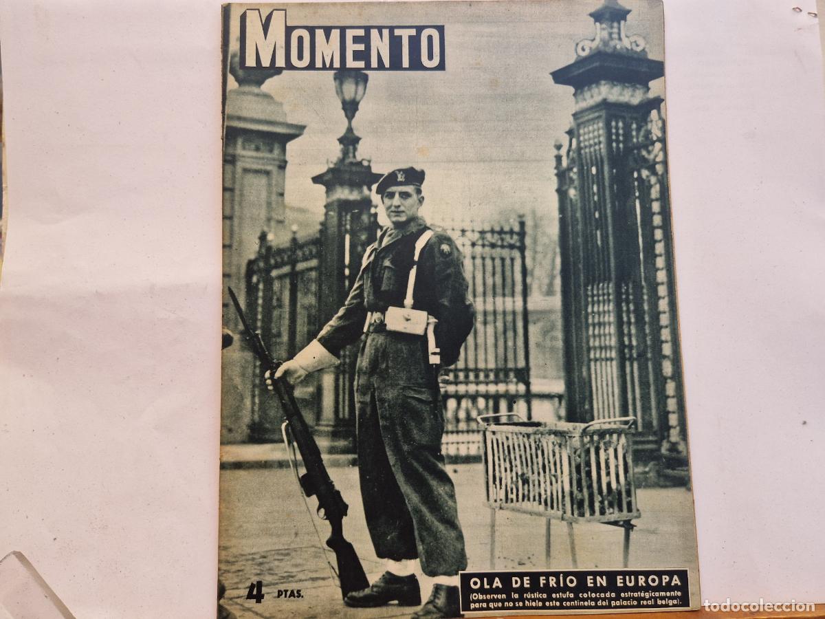 Coleccionismo de Revistas y Peri&oacute;dicos: REVISTA. MOMENTO. OLA DE FRIO EN EUROPA. 11 DE FEBRERO 1954