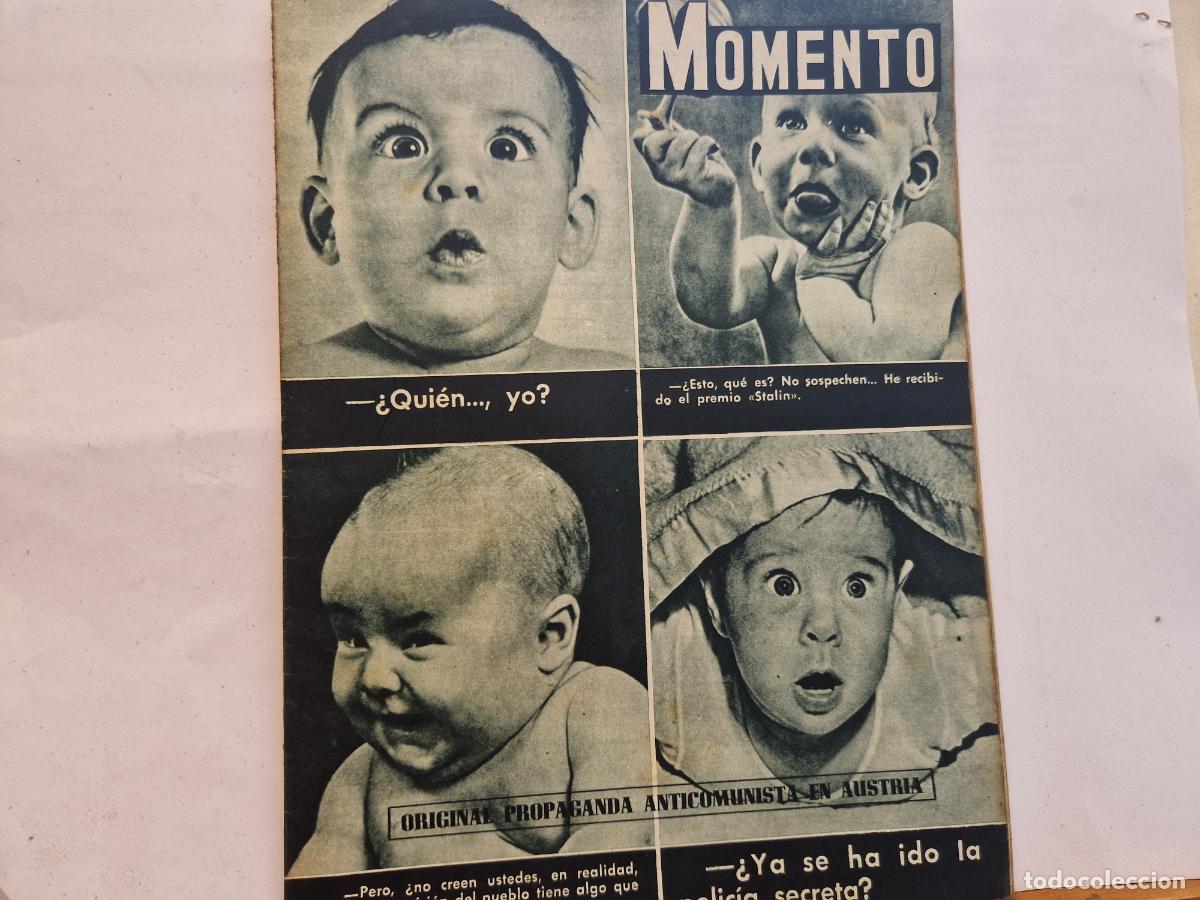Coleccionismo de Revistas y Peri&oacute;dicos: REVISTA. MOMENTO. PROPAGANDA ANTOCOMUNISTA EN AUSTRIA. 4 DE FEBRERO 1954