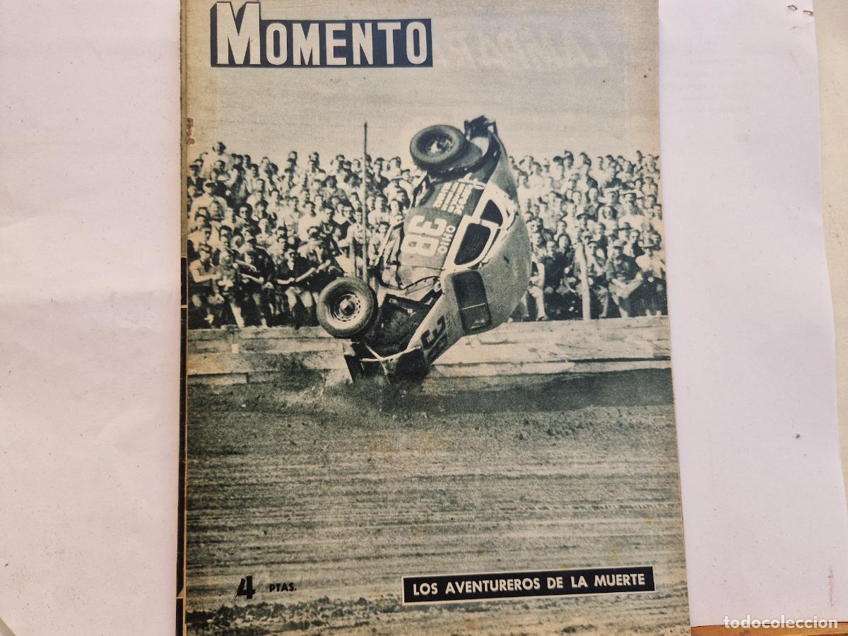 Coleccionismo de Revistas y Peri&oacute;dicos: REVISTA. MOMENTO. LOS AVENTUREROS DE LA MUERTE. 28 DE ENERO. 1954