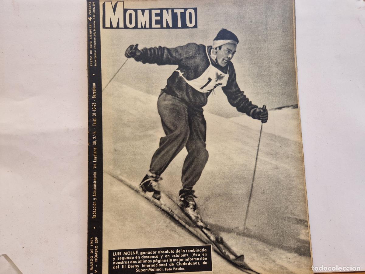 Coleccionismo de Revistas y Peri&oacute;dicos: REVISTA. MOMENTO. LUIS MOLINE. 17 DE MARZO 1955