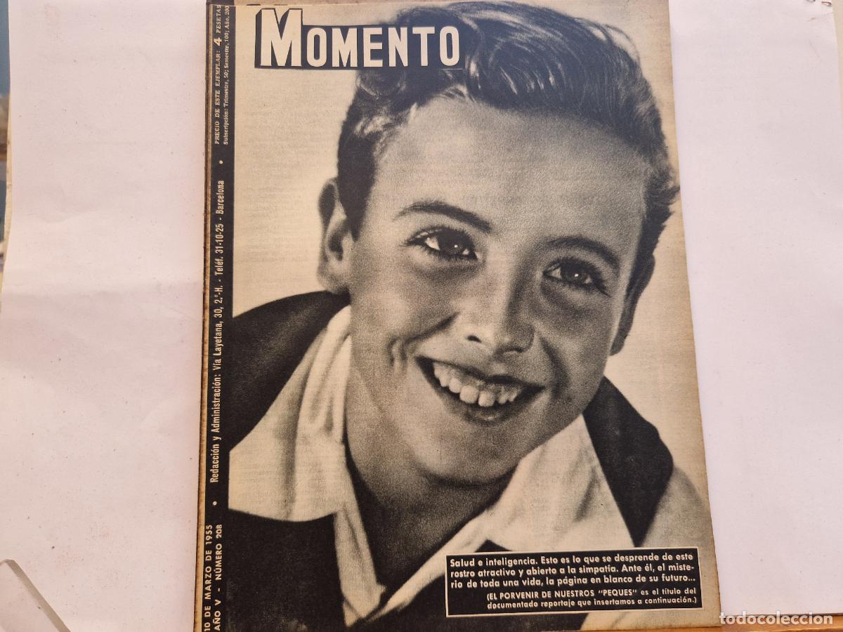 Coleccionismo de Revistas y Peri&oacute;dicos: REVISTA. MOMENTO. SALUD E INTELIGENCIA. 10 DE MARZO 1955